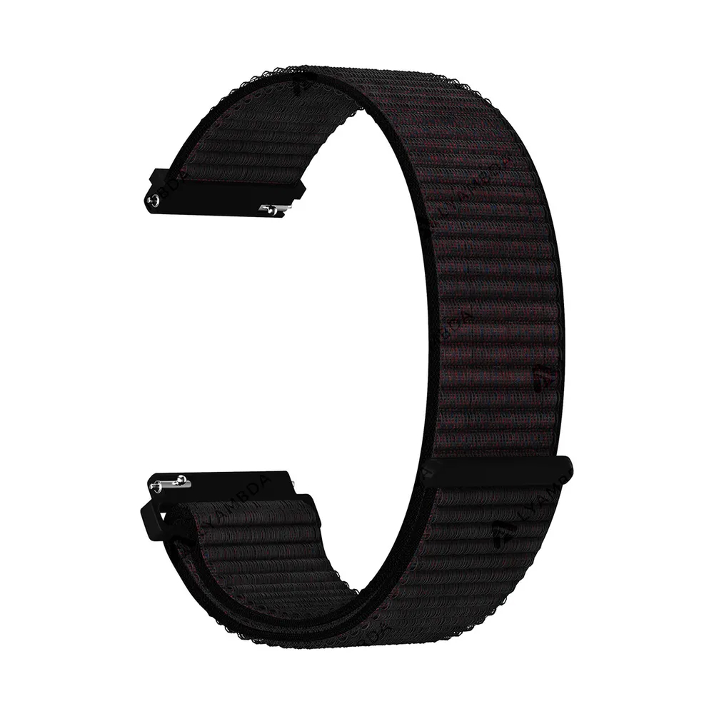 Ремешок нейлоновый для часов Lyambda Vega 22мм, чёрный